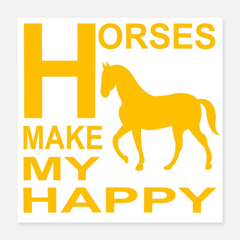 Pferd Poster 40x40 cm