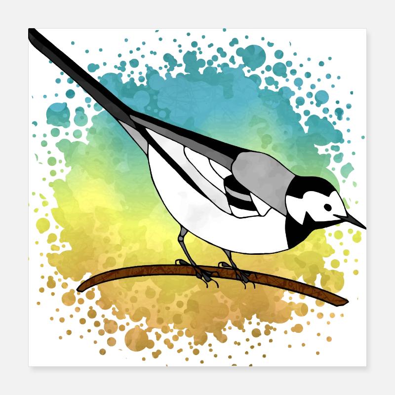 Oiseau Poster 40 x 40 cm