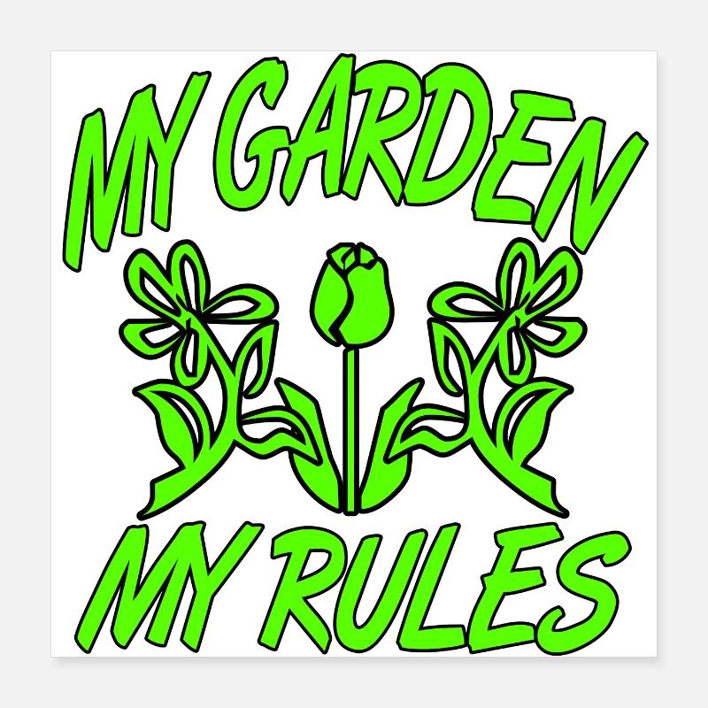 Garten Poster 40x40 cm