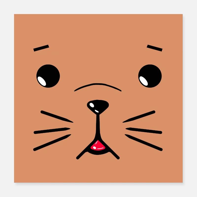 Cute dog Poster 40x40 cm