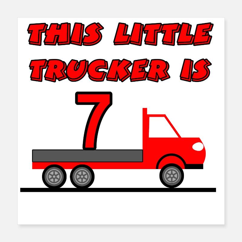 Truck Poster 16" x 16" (40x40 cm)