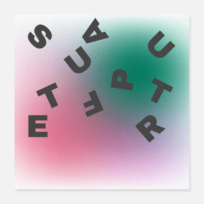 PAST FUTURE Poster 16" x 16" (40x40 cm)