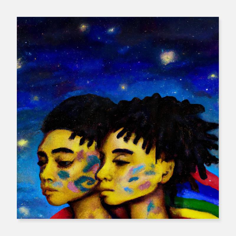 nuit queerry Poster 40 x 40 cm