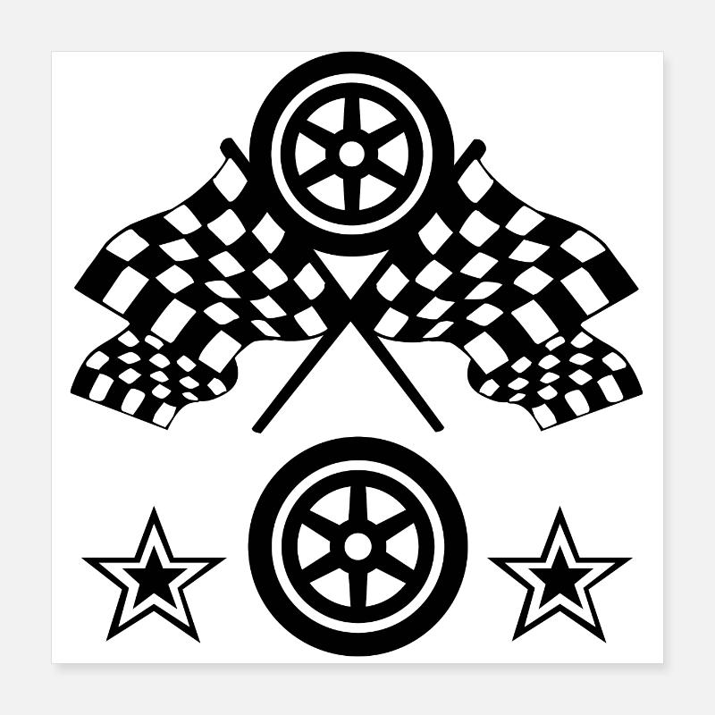 Auto Poster 40x40 cm