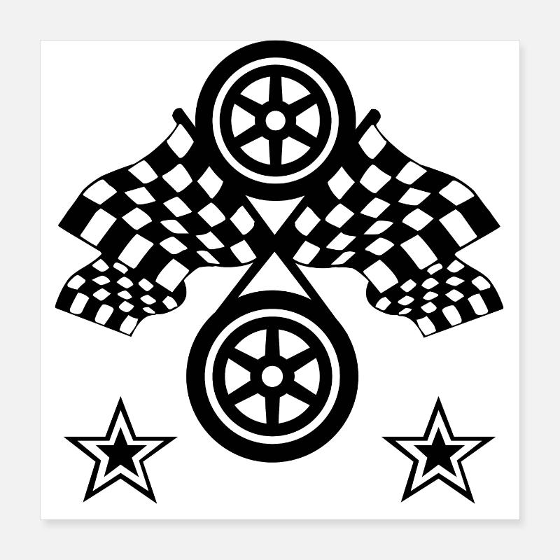 Car Poster 16" x 16" (40x40 cm)