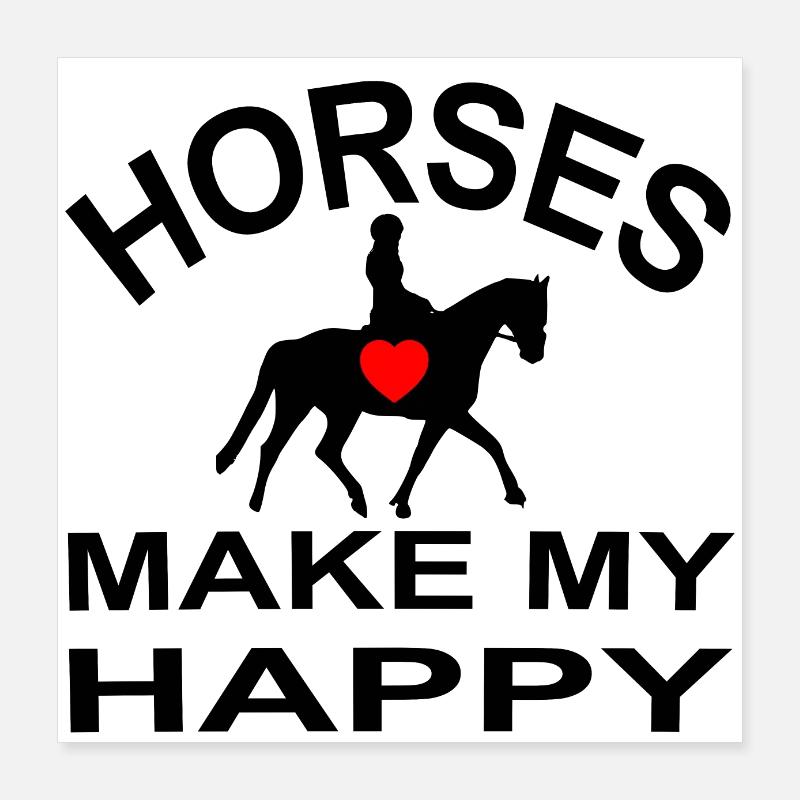 Cheval Poster 40 x 40 cm