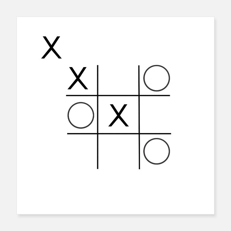 TICTACTOE Trick Poster 16" x 16" (40x40 cm)