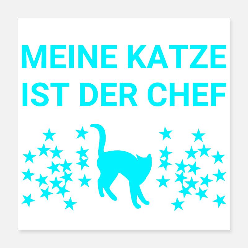 Katze Poster 40x40 cm