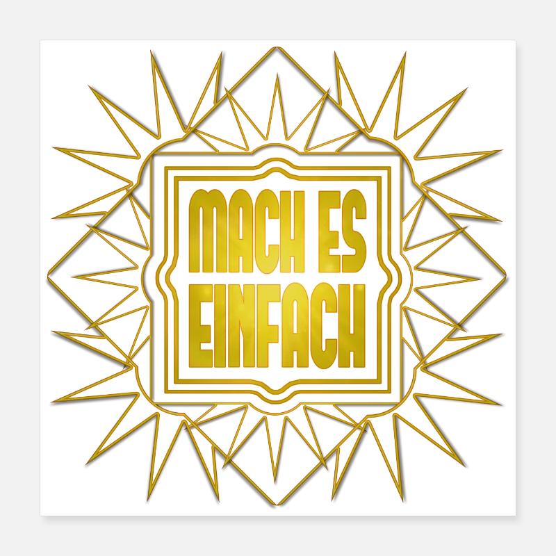 Faites-le - maintenant - commencez - motivation Poster 40 x 40 cm