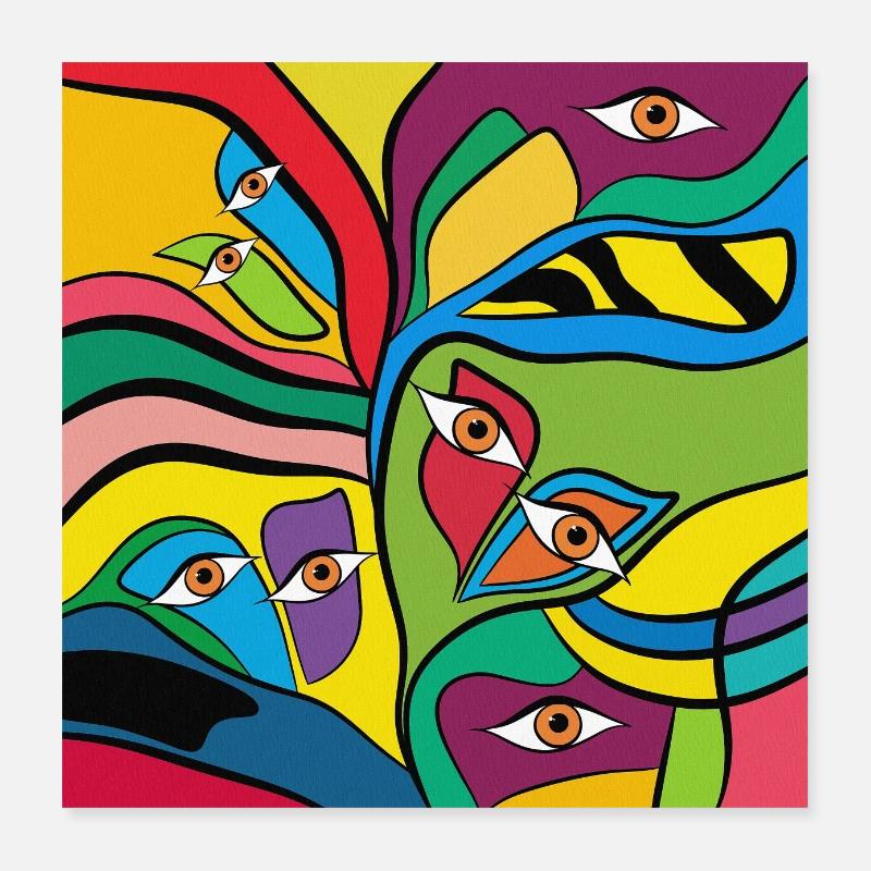 Modern art Poster 16" x 16" (40x40 cm)