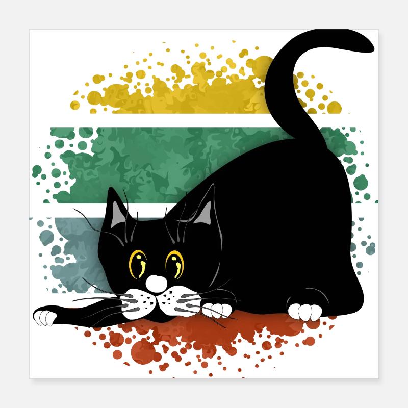 Katze Poster 40x40 cm