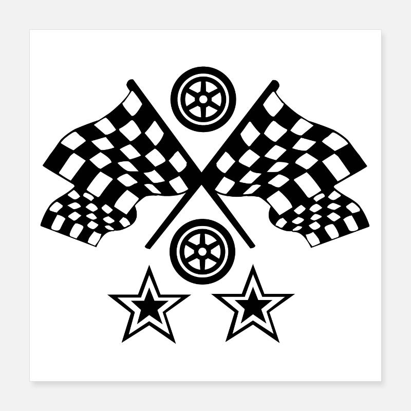 Car Poster 16" x 16" (40x40 cm)