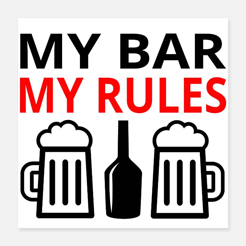 Bar Poster 16" x 16" (40x40 cm)