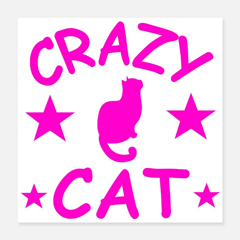 Chat Poster 40 x 40 cm