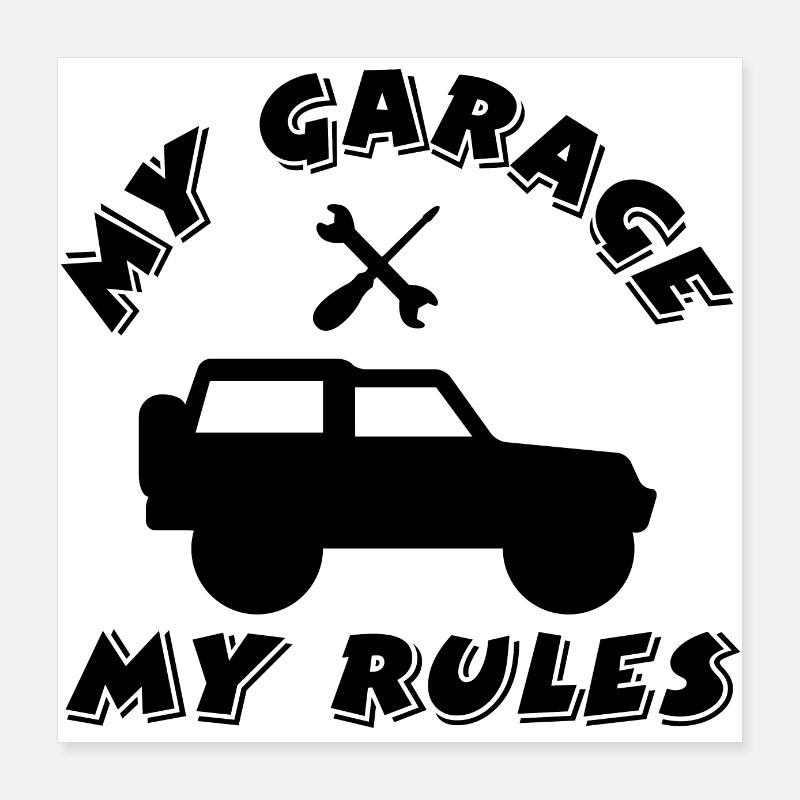 Garage Poster 40 x 40 cm
