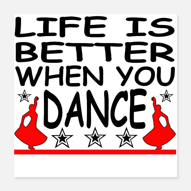 Dance Poster 16" x 16" (40x40 cm)