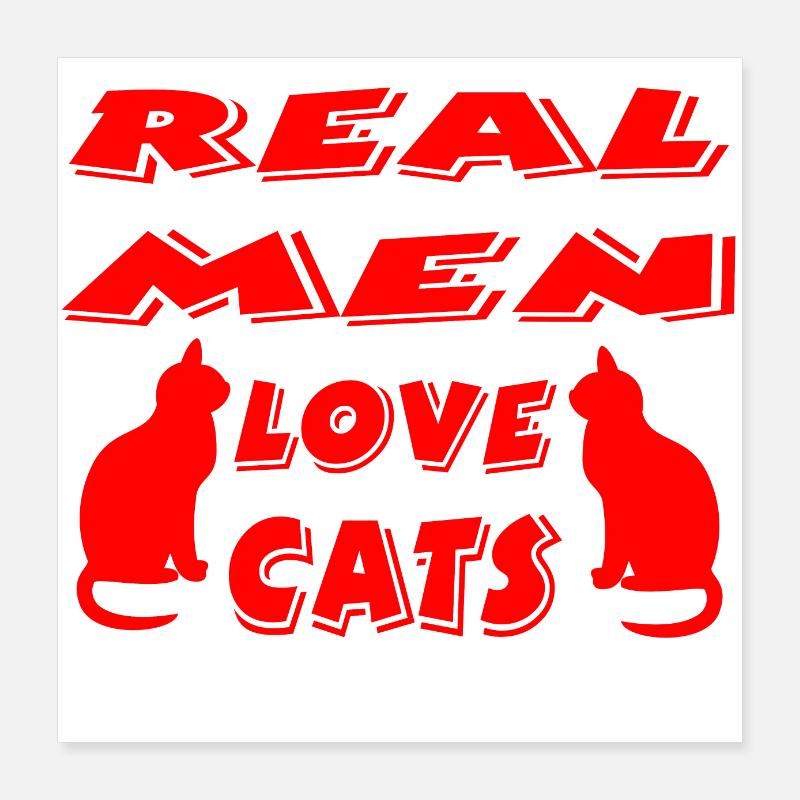 Chat Poster 40 x 40 cm