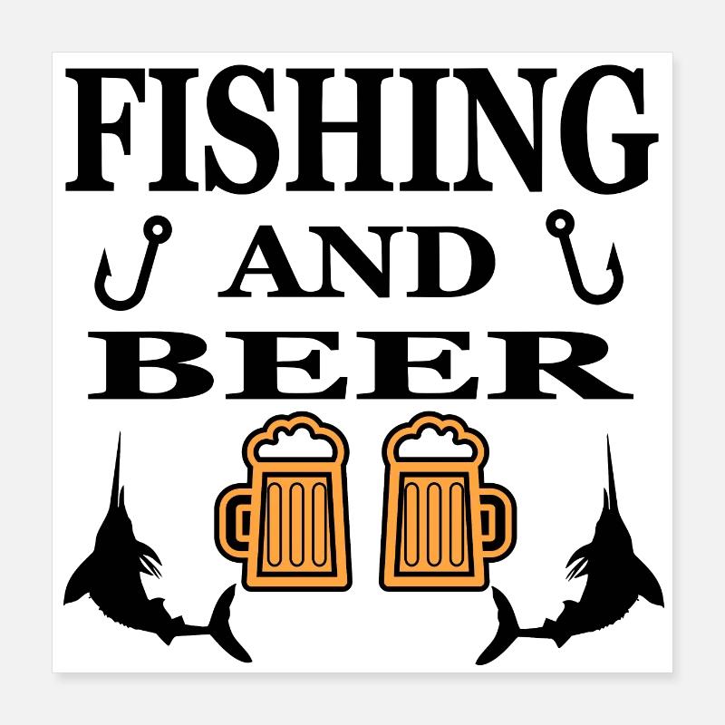 Angling Poster 16" x 16" (40x40 cm)