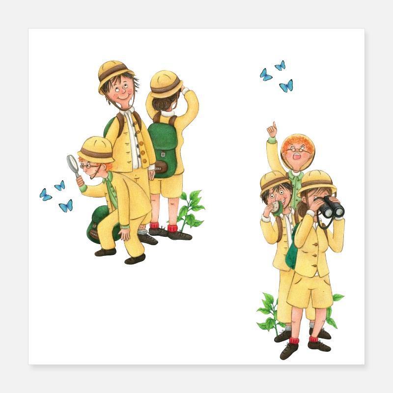 drôle d’équipe de recherche Poster 40 x 40 cm