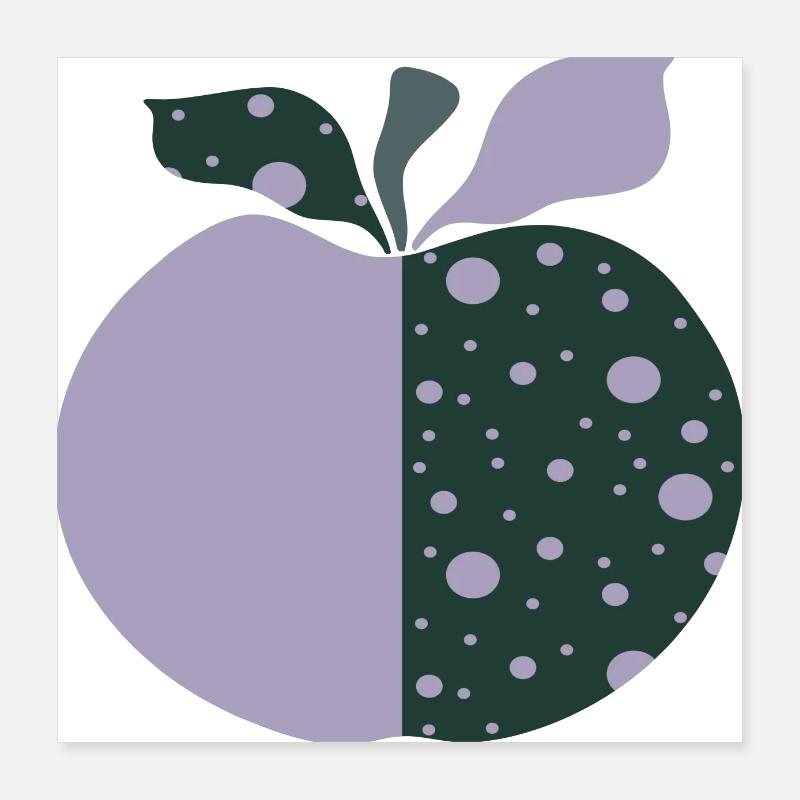 Apfel Poster 40x40 cm