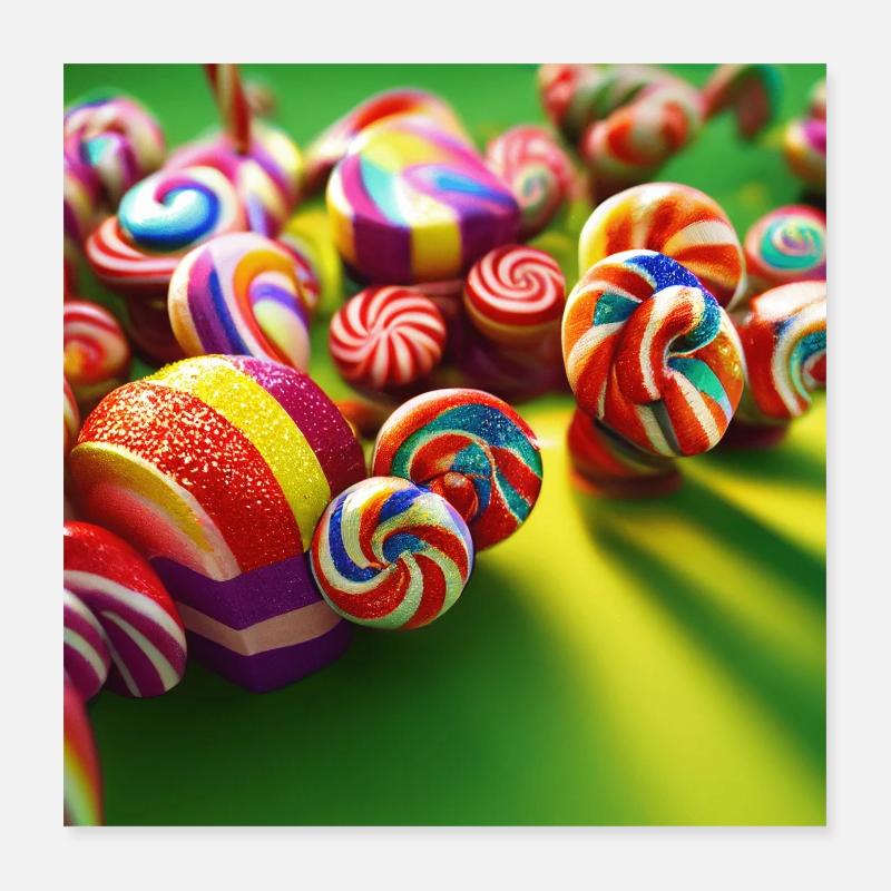 A look into the candy land version 2 Poster 16" x 16" (40x40 cm)