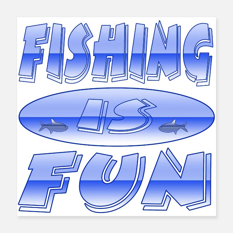 Angling Poster 16" x 16" (40x40 cm)