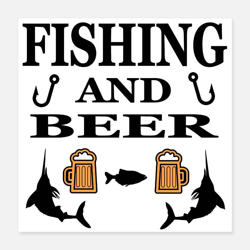 Angling Poster 16" x 16" (40x40 cm)
