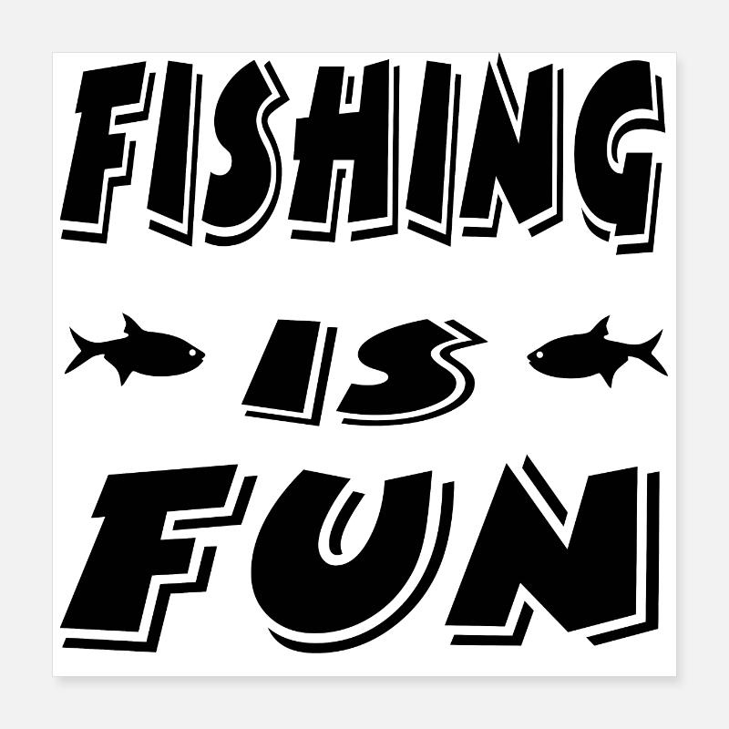 Angling Poster 16" x 16" (40x40 cm)