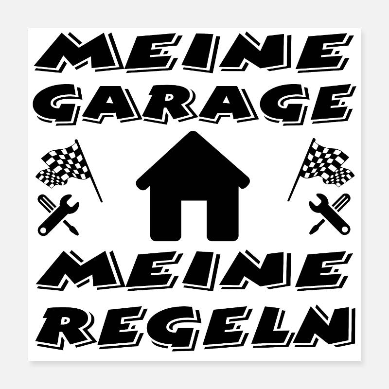 Garage Poster 40x40 cm