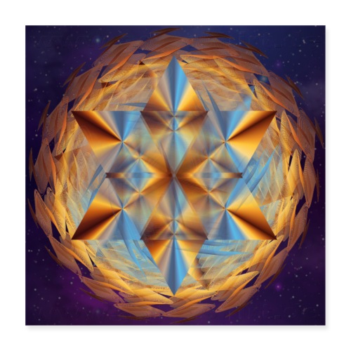 Wirbelstern - Stern aus Wirbeln - Universum - Poster 40x40 cm