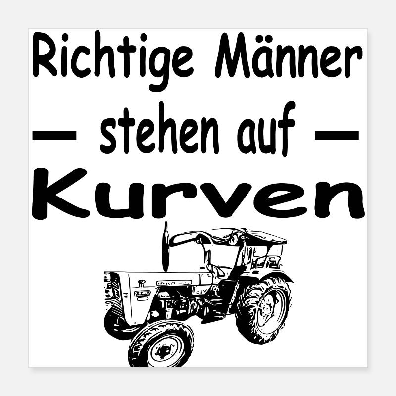 Traktor Poster 40x40 cm