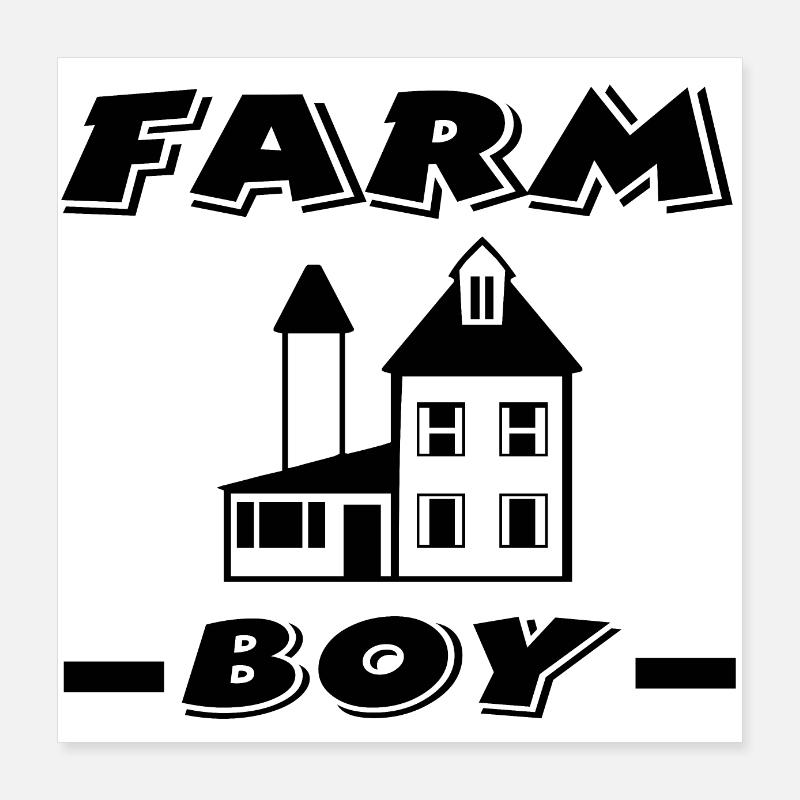 Ferme Poster 40 x 40 cm