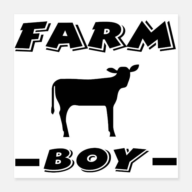 Ferme Poster 40 x 40 cm