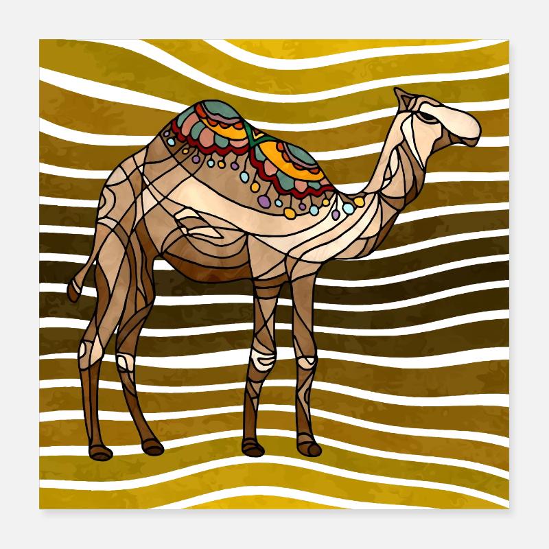 Camel Poster 16" x 16" (40x40 cm)