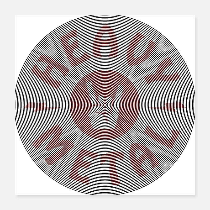 Heavy Metal Poster 40x40 cm