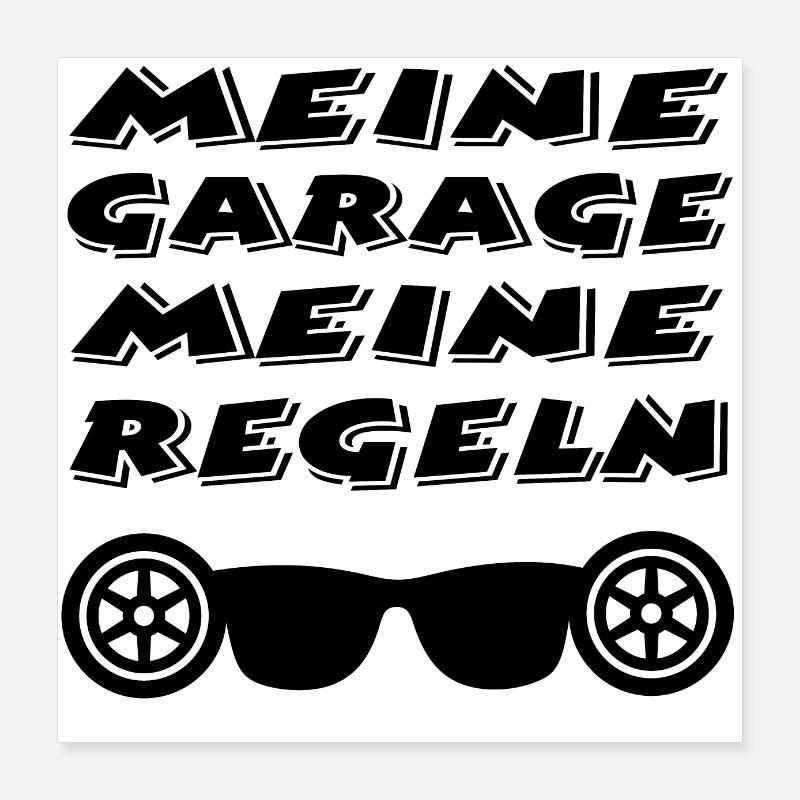 Garage Poster 40x40 cm