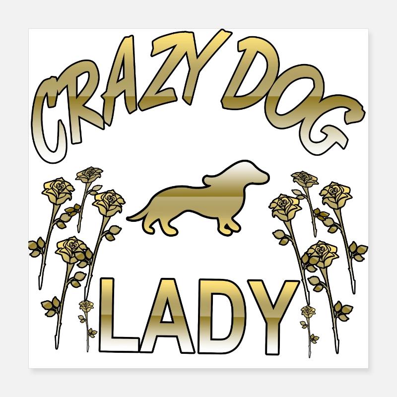 Teckel Poster 40 x 40 cm