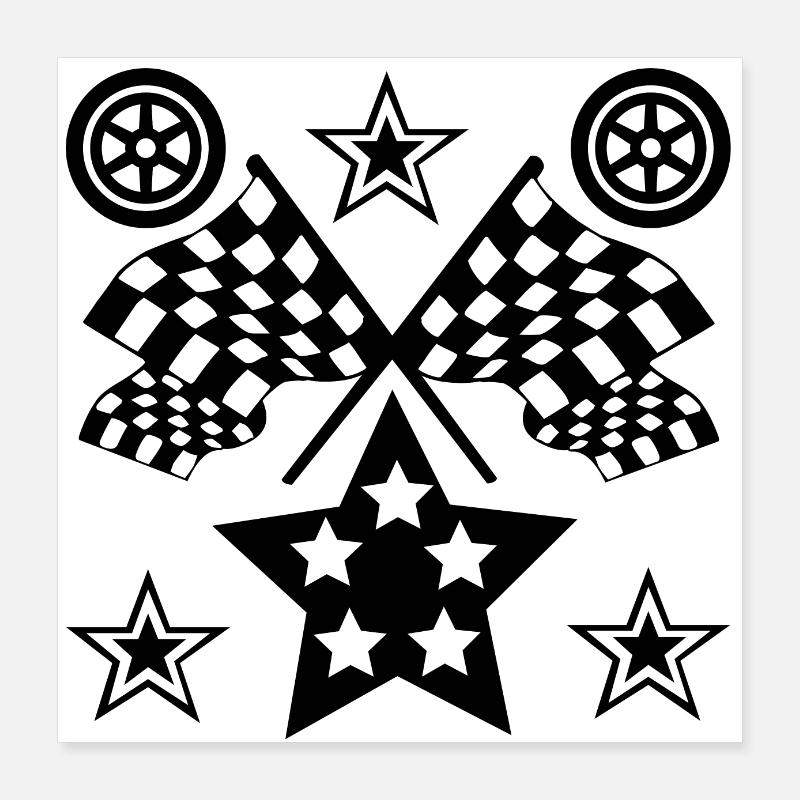Car Poster 16" x 16" (40x40 cm)