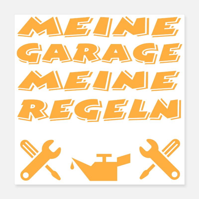 Garage Poster 40x40 cm