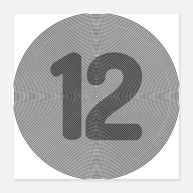 12 Poster 16" x 16" (40x40 cm)