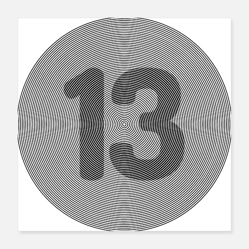 13 Poster 40 x 40 cm