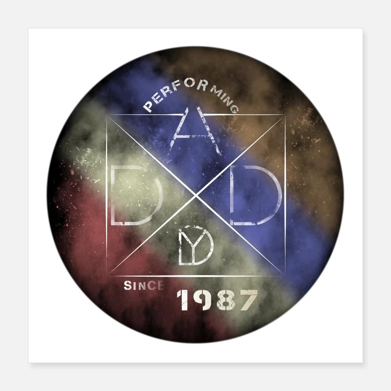 DailyPerforming Daddy Hero Poster 40x40 cm