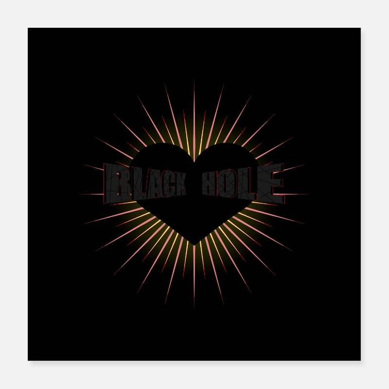 Black Hole Poster 16" x 16" (40x40 cm)