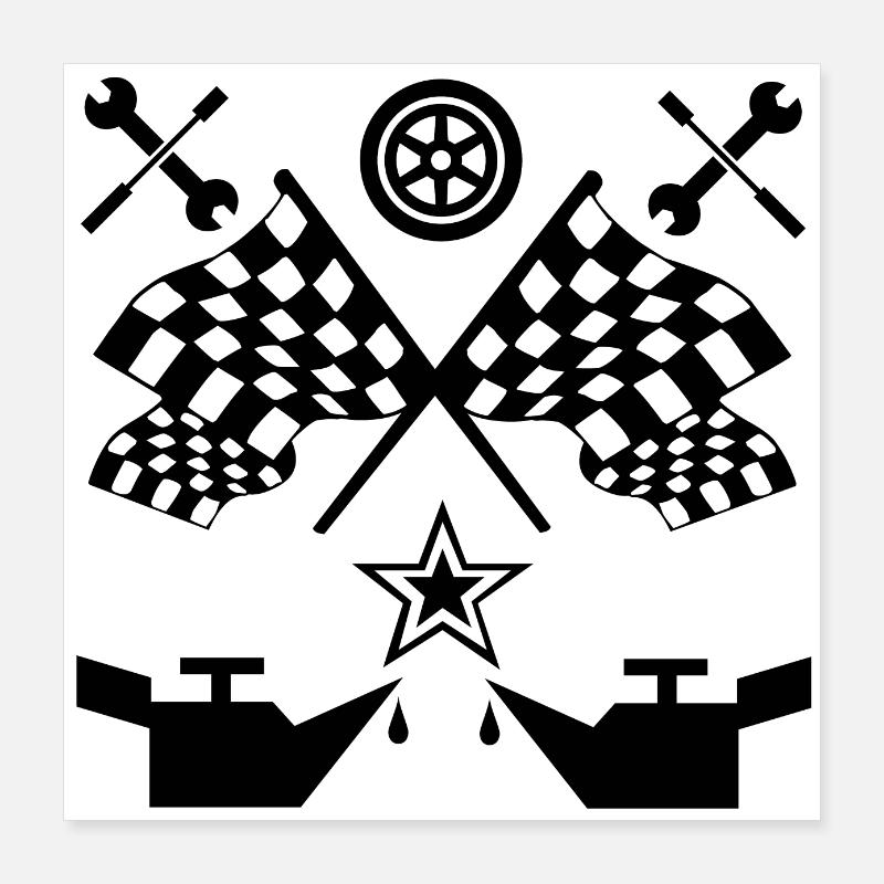 Voiture Poster 40 x 40 cm