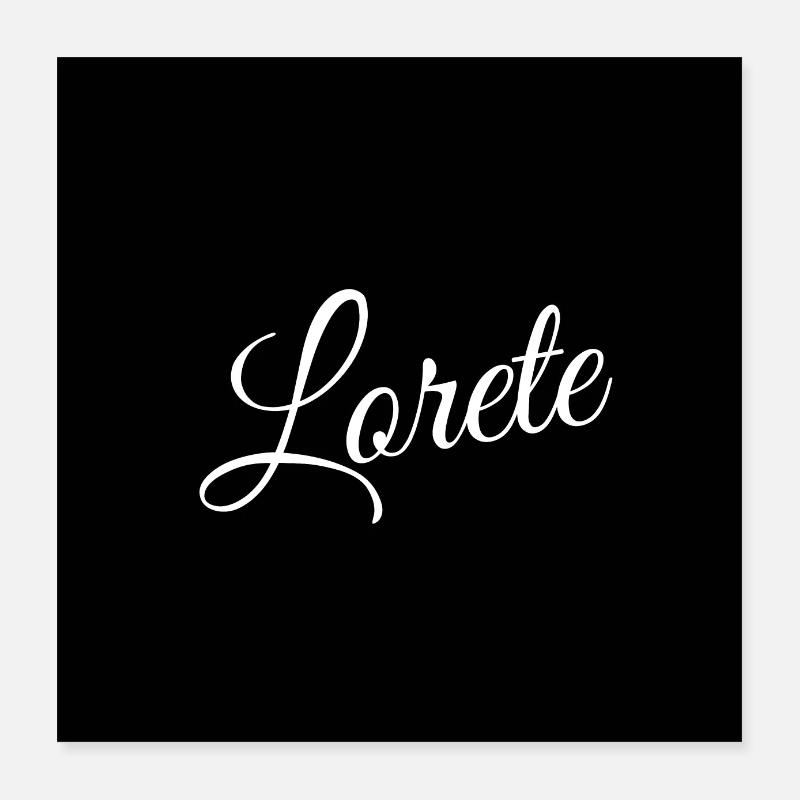 White on Black Poster 16" x 16" (40x40 cm)