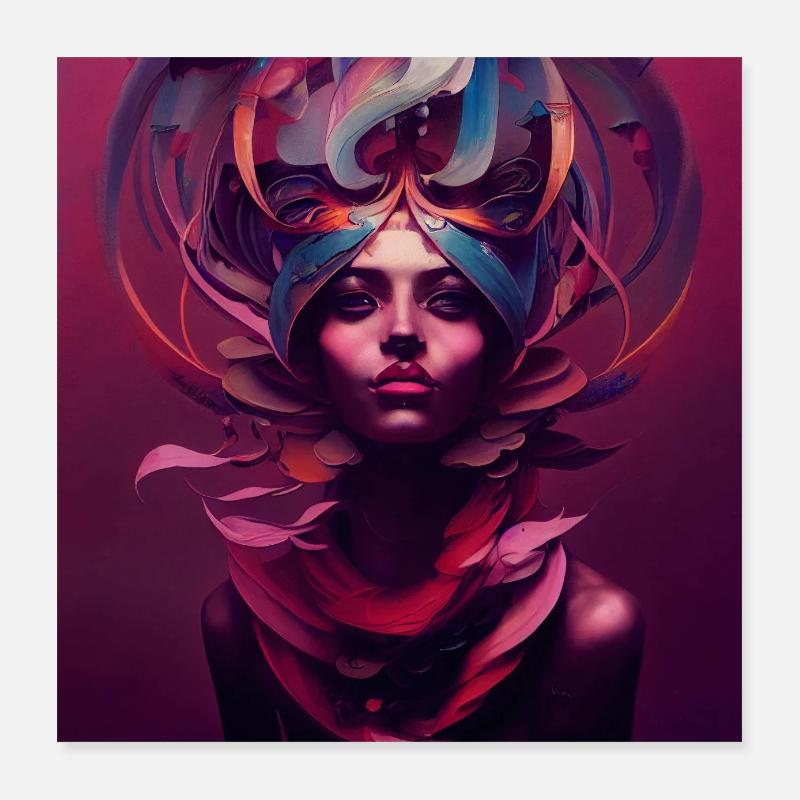 MANNEQUIN EXTRATERRESTRE Poster 40 x 40 cm