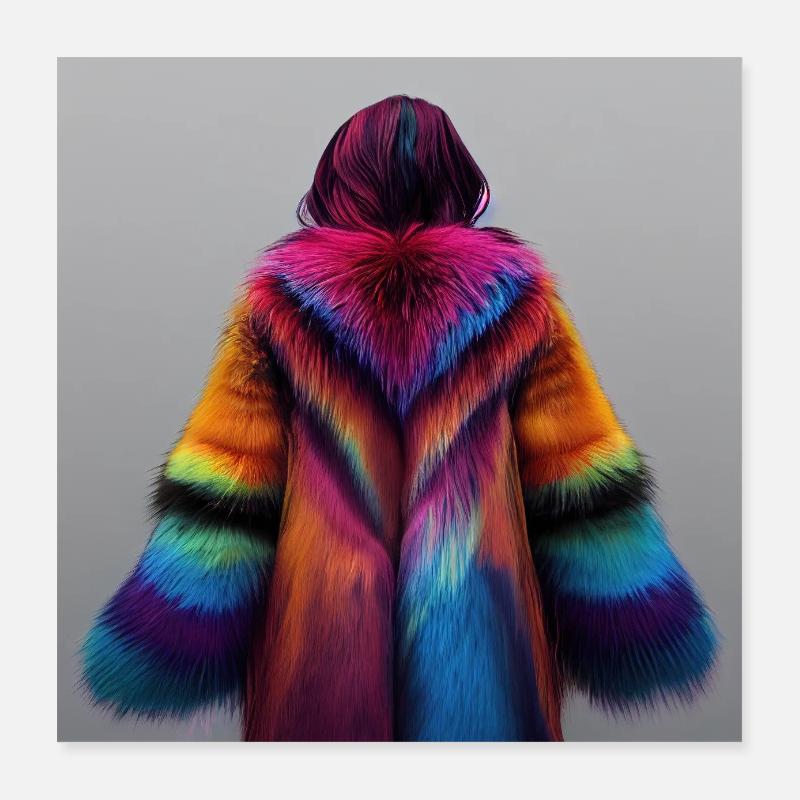 Dream about fur Poster 16" x 16" (40x40 cm)