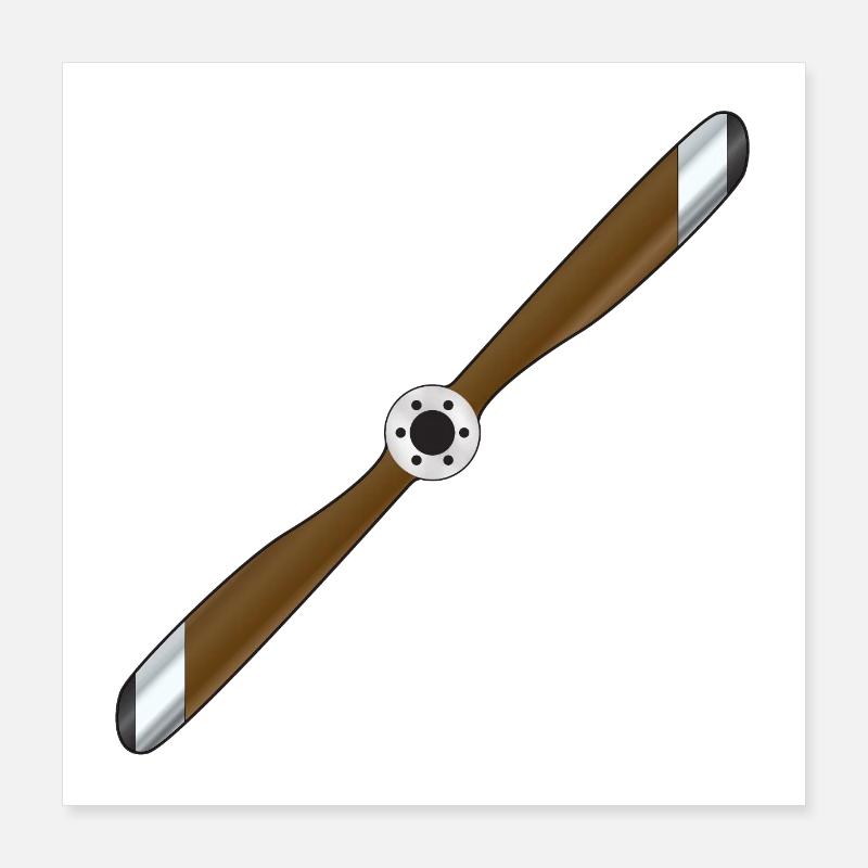 Hélice d’avion Poster 40 x 40 cm