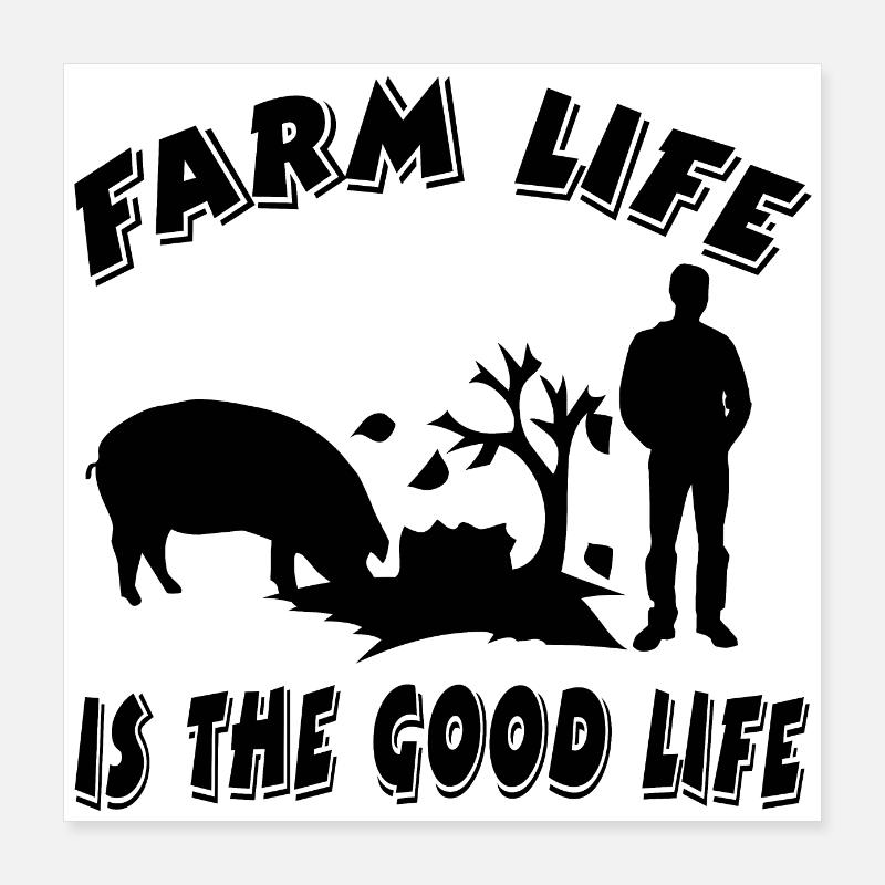 Bauernhof Poster 40x40 cm