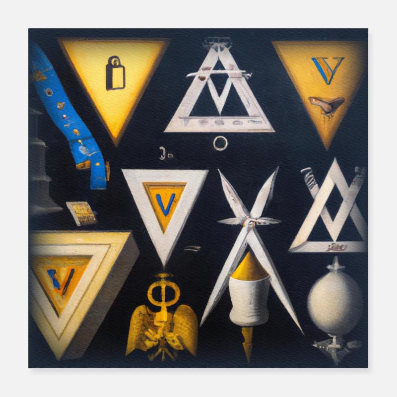 Freemason World Poster 16" x 16" (40x40 cm)